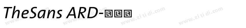 TheSans ARD字体转换